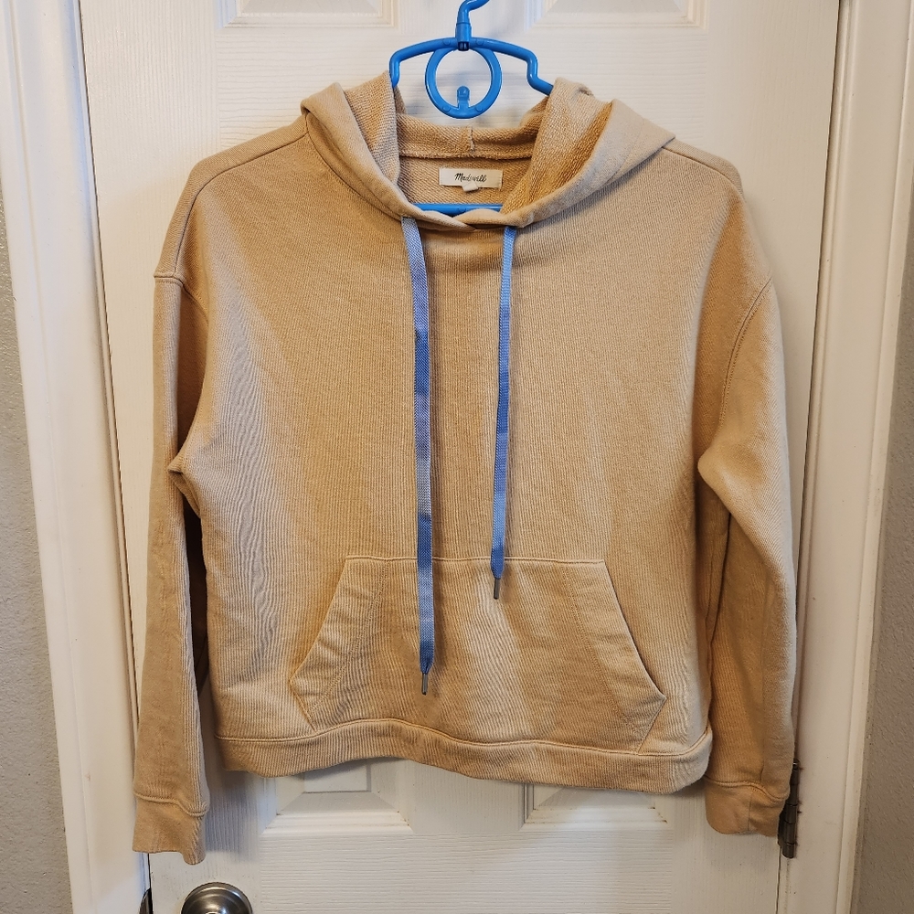 Madewell cropped sweatshirt hoodie size s